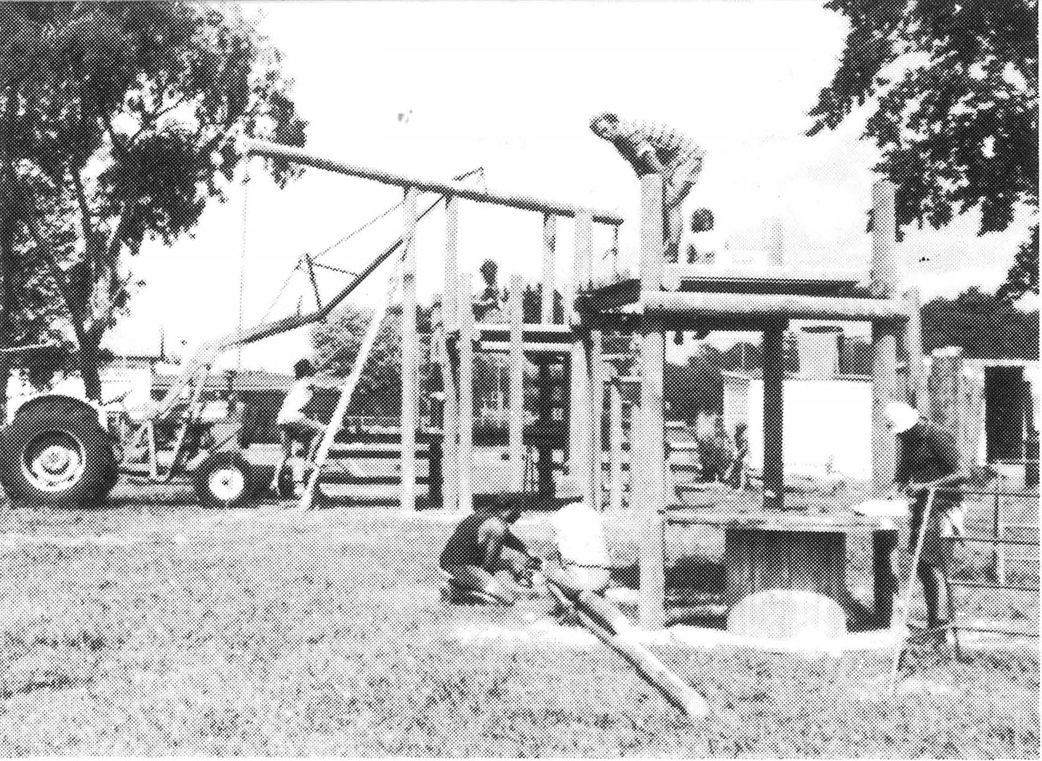 Construction of school adventure playground 1978