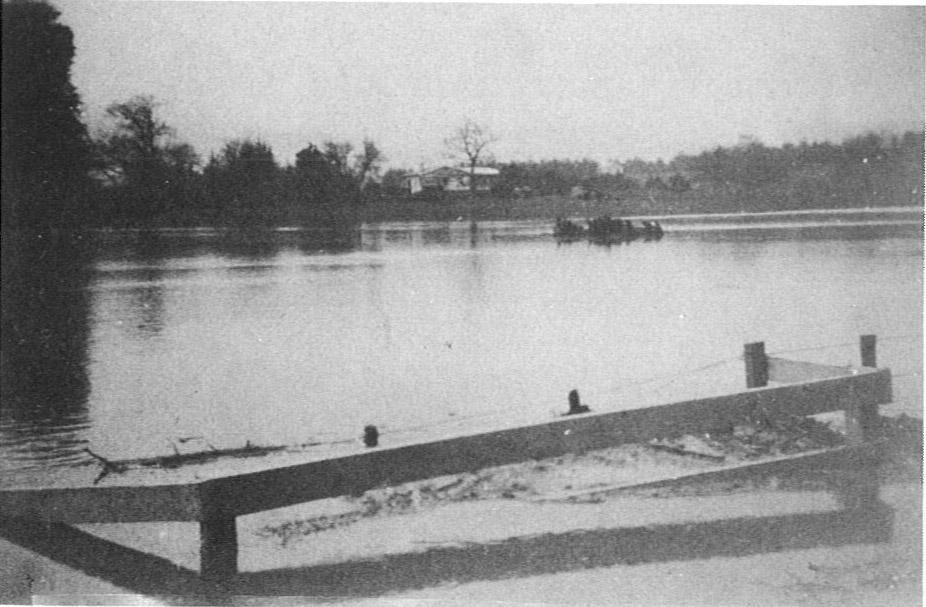 Flood in Scotsman's Valley (Hoult's) July 1953.