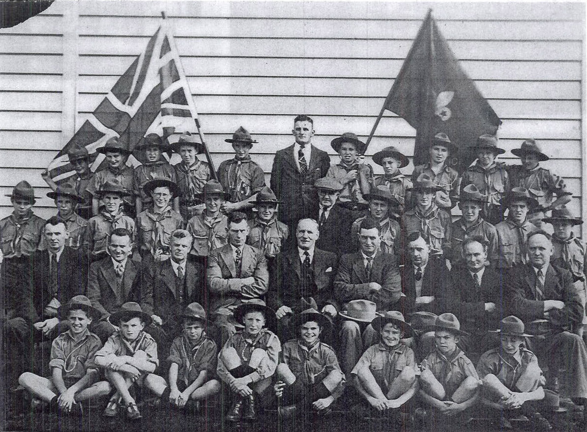 Matangi Scout Troop about 1944.