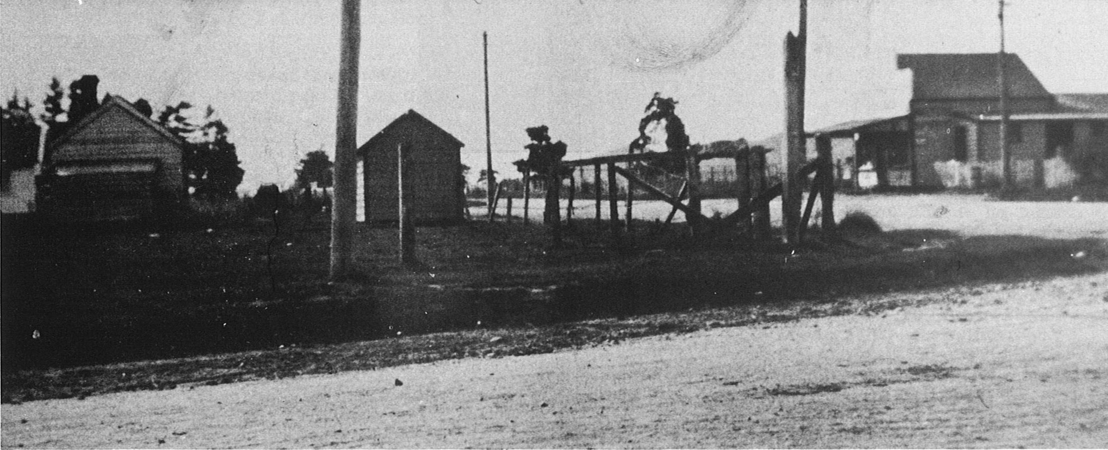 Tauwhare Village 1921-29 Church, Smithy, Post Office, Store.